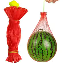 GrowLift Pro Fruchtnetz 100er Set | Tragfähiges Gartennetz | 30 cm | Für Melonen & Wassermelonen