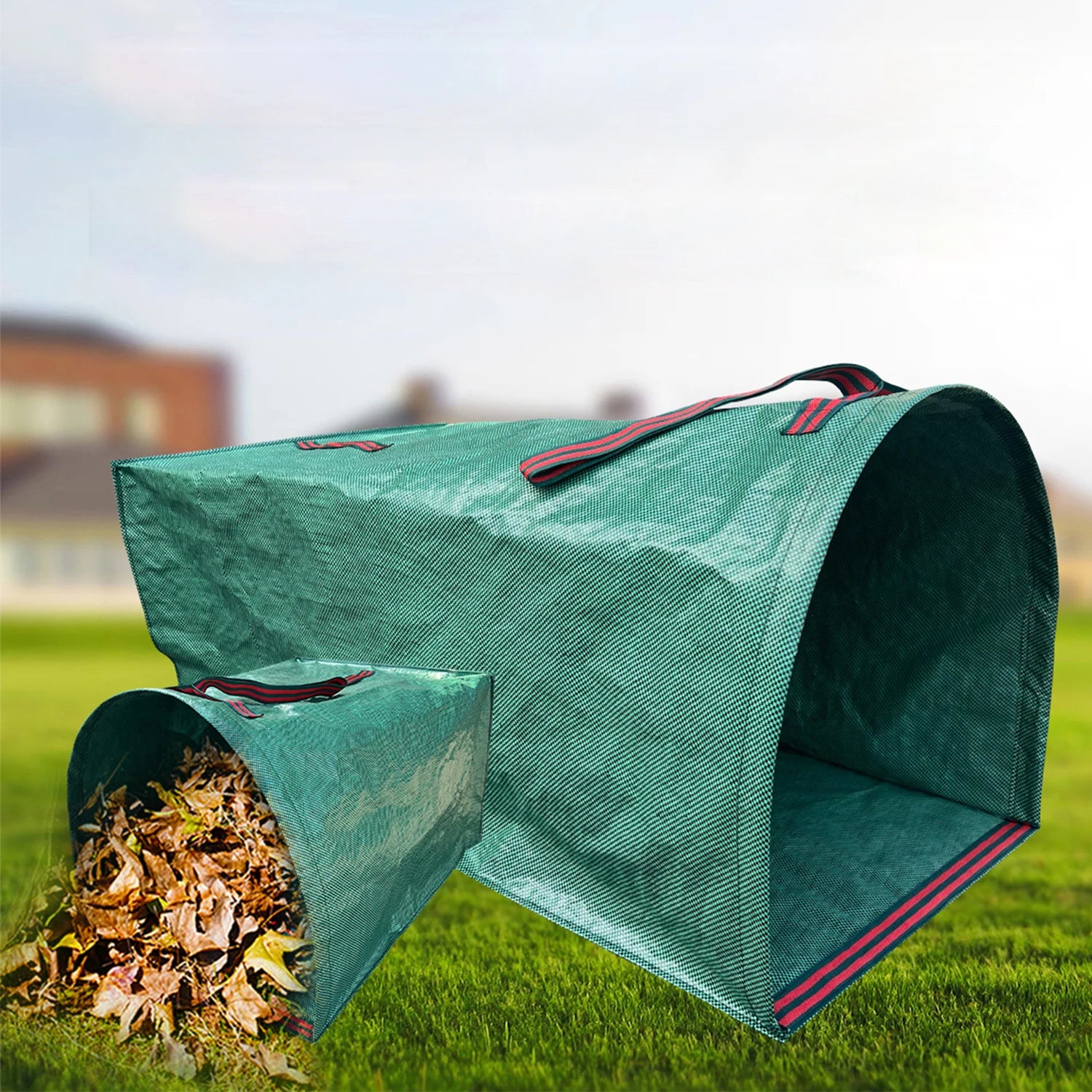 Verdevo | Gartenabfallsack mit Tragegriffen | Wiederverwendbarer Laubsack aus PP | 150 L / 200 L / 270 L