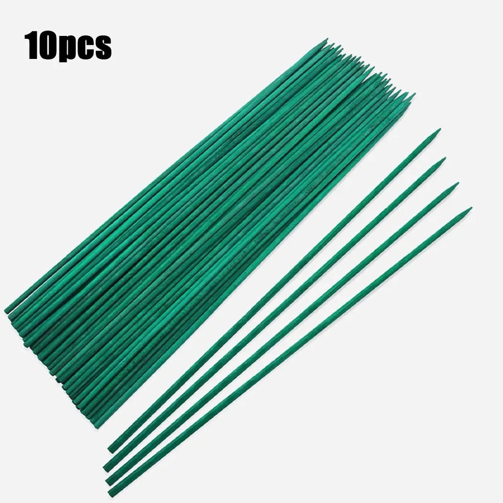 GreenCore Garden Pflanzstäbe 40 cm | 10er Set Bambus | Grün | Pflanzenstütze