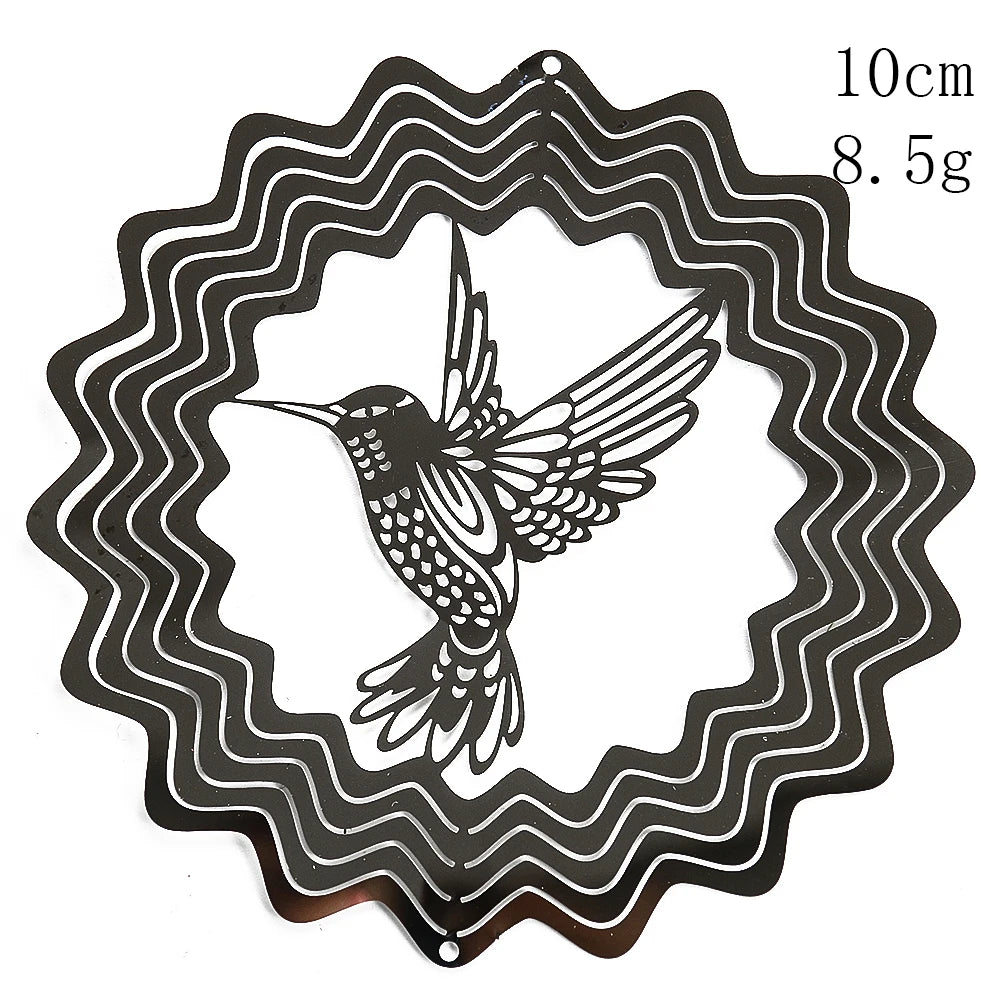 Arborelia Aura 3D Windspiel Lebensbaum | Edelstahl | 10 cm | Spiegel Effekt