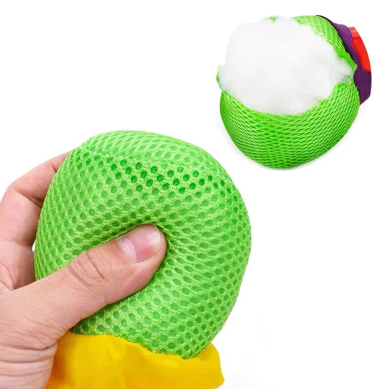 ColorBounce Regenbogen-Schwanzball | Weicher Stoffball 8 cm | Eco-Friendly Sandbag für Kinder & Sensorisches Training