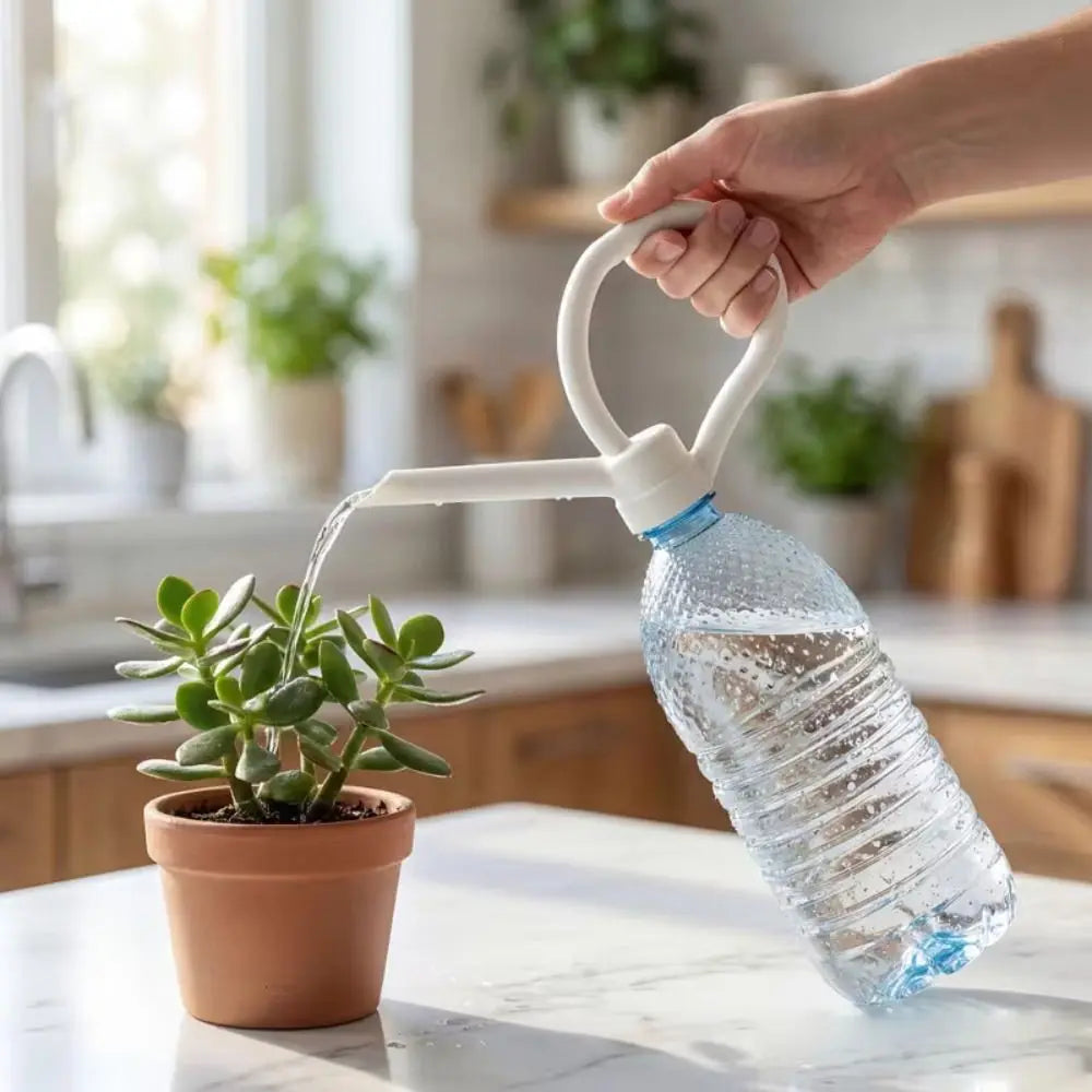 SprühSanft Gießaufsatz für Flasche | Sanfte Sprühbewässerung | PLA 3D-Druck | Aufschraubbar | Leicht & kompakt | 21 cm