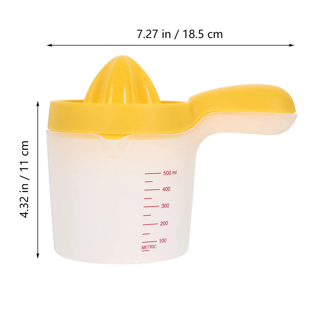 Citrosa Zitruspresse Manuell | Ergonomischer Handentsafter | Schnelle Saftgewinnung | BPA-freier Kunststoff | 18,5 cm