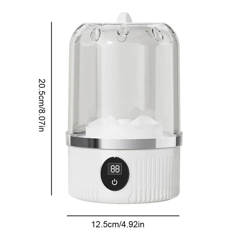 WashGo Mini-Waschmaschine | Tragbare Akku-Waschmaschine | 1 L Fassungsvermögen | 4000 mAh