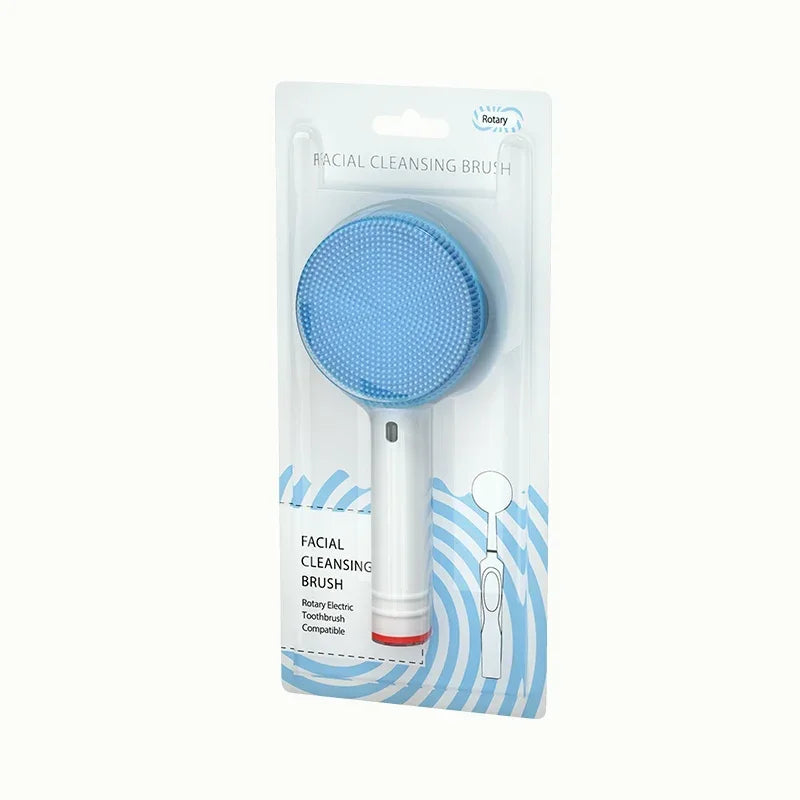 DermaVibe Silikon-Gesichtsreinigungsaufsatz für elektrische Zahnbürsten – Sanfte Tiefenreinigung & Gesichtsmassage