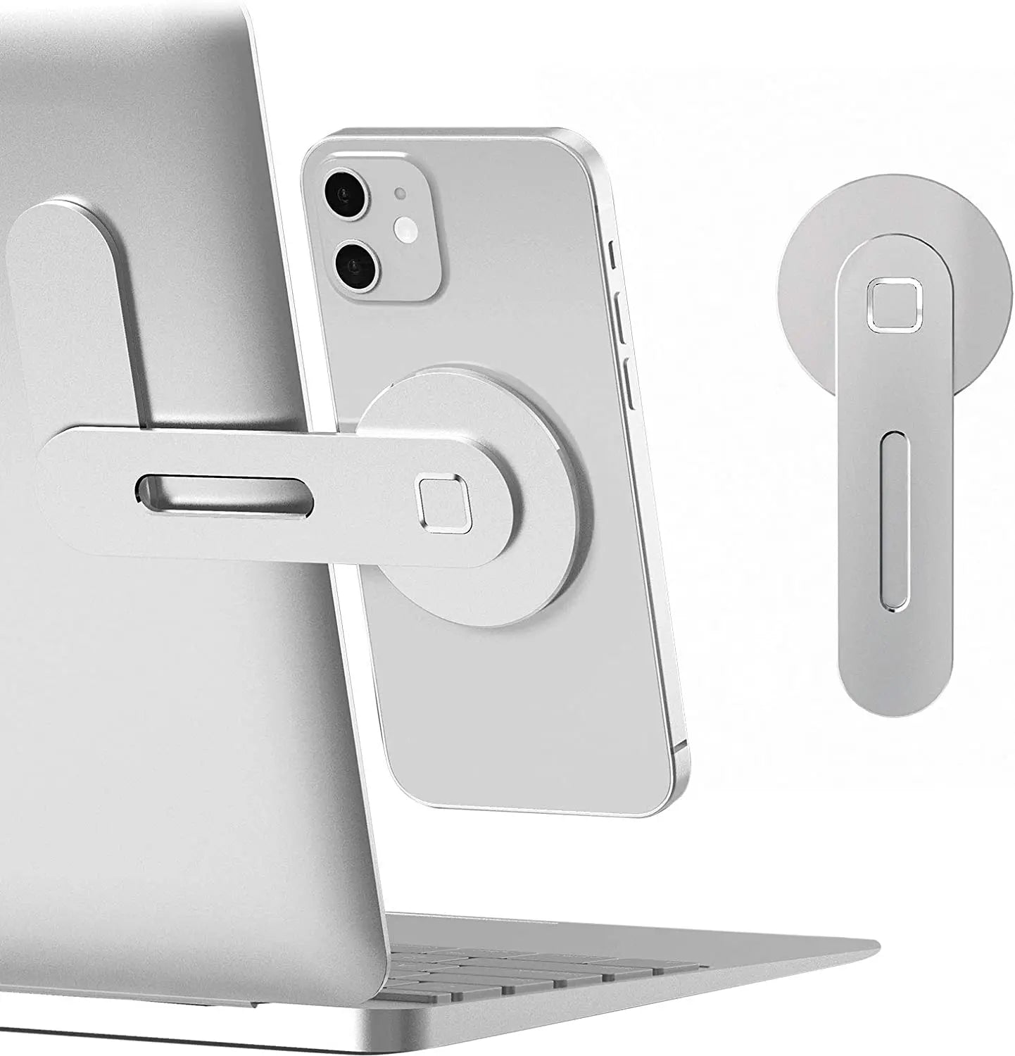FlexMount | Magnetischer Smartphone-Halter für Laptop & Monitor | Klappbar aus Aluminium