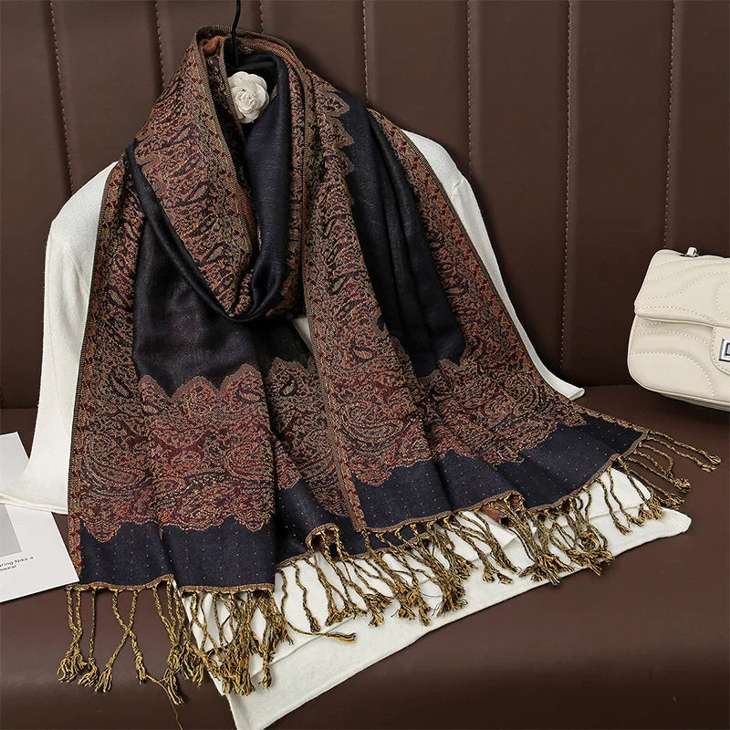 Élégancea | Women's Scarf | Cashmere Feel | 70 × 190 cm | Luxury Print & Warm