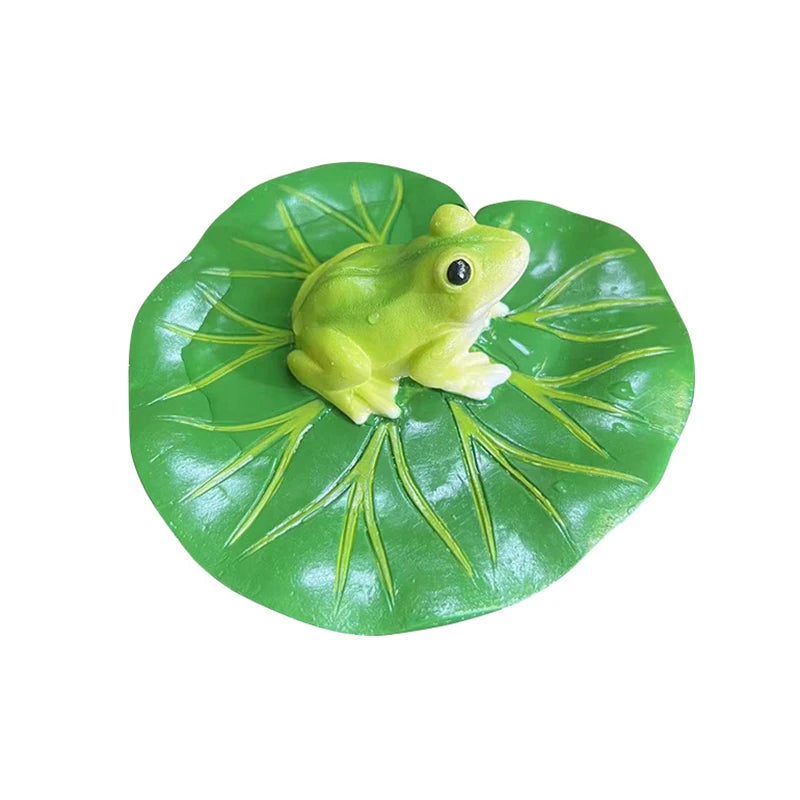 FroggieCharm Resin Frosch Gartenfigur | Realistische Deko | Innen- & Außenbereich | Balkon & Zuhause