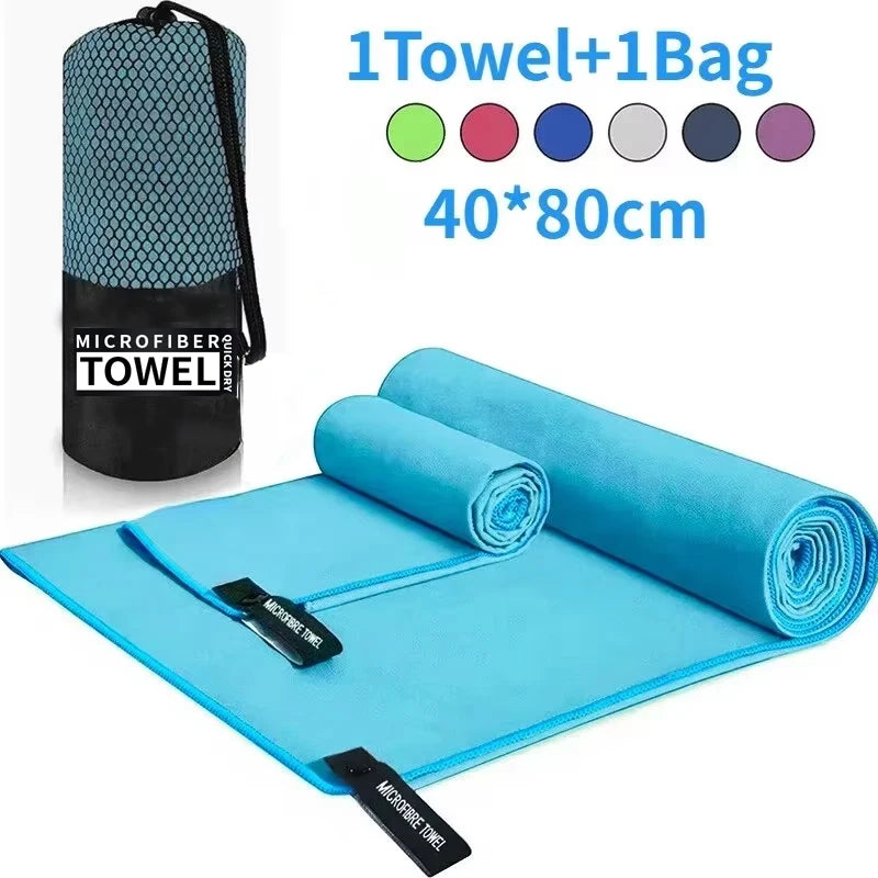 DryFlexo Schnell trocknendes Sporthandtuch | Mikrofaser | 40 x 80 cm | Fitness, Schwimmen & Camping