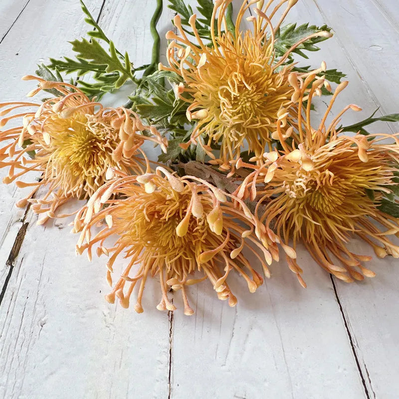 Floravienne Künstliche Chrysantheme 38 cm | große Blüte 10 cm | realistische Deko Blume