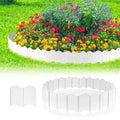 Edgevera Rasenkante Garten | Kunststoff Beeteinfassung | Flexibles Rasenkanten System | 15 × 14 cm | Einfache Montage