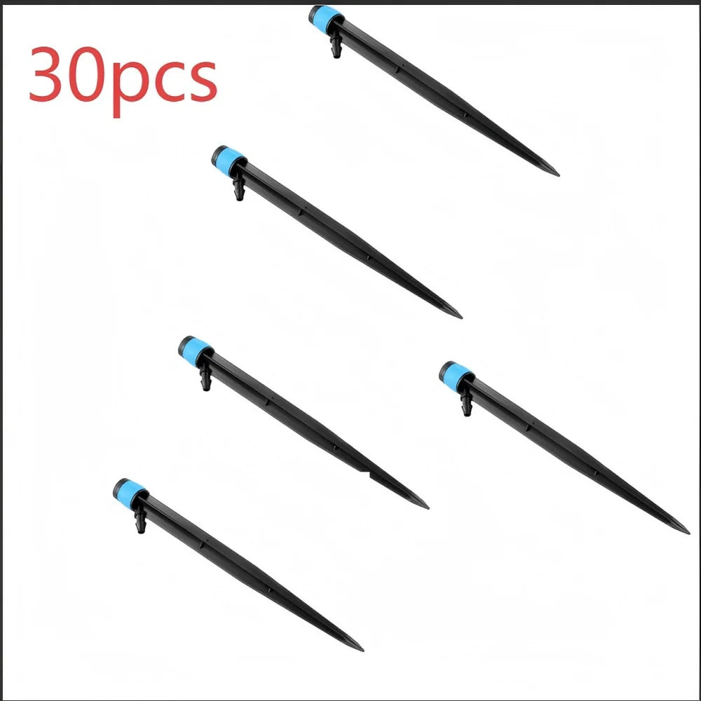 AquaFlex 360 30er Set 360° Sprühdüsen | Einstellbare Garten- & Gewächshaus-Beregnung | Für 4/7 mm Schläuche | Zubehör