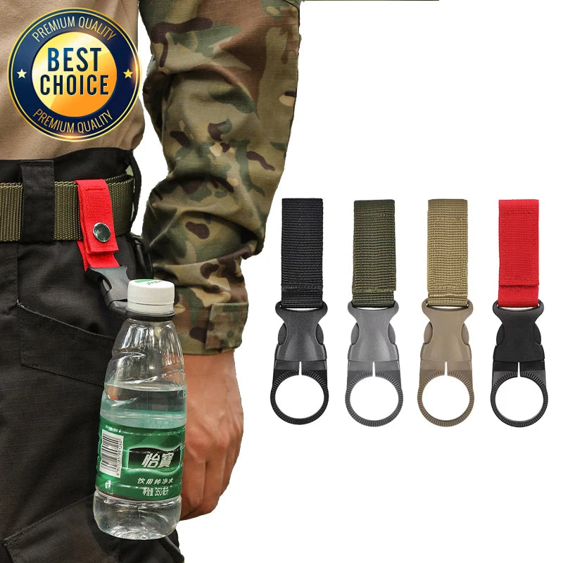 GripLoop | Trinkflaschenhalter Clip | Nylon Karabiner-Halterung | Für Rucksack & Gürtel | 14,5 cm