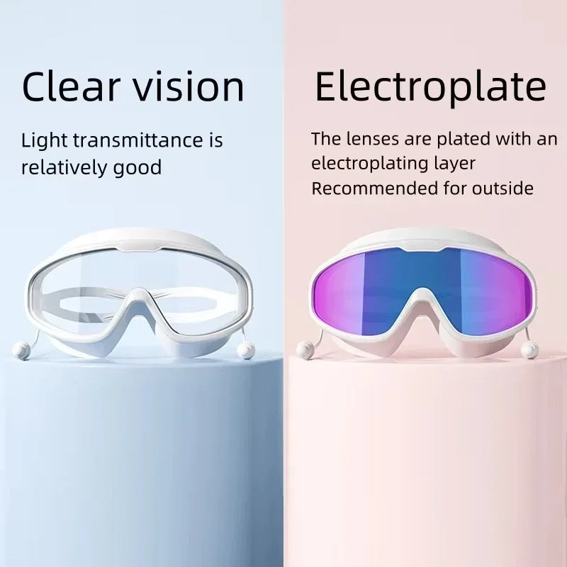 AquaVision Schwimmbrille für Erwachsene & Jugendliche | Anti-Beschlag | UV-Schutz | Weites Sichtfeld