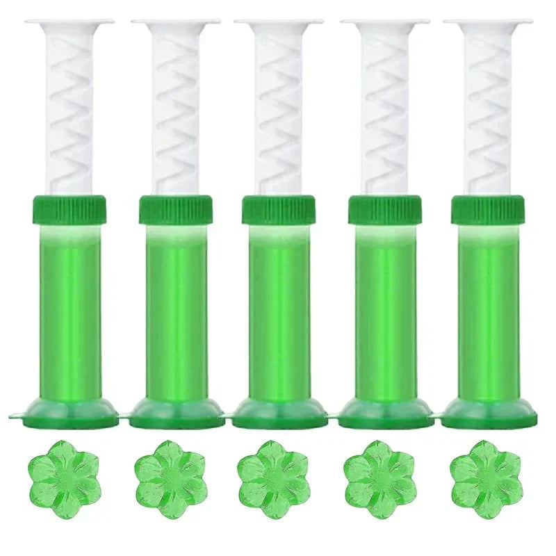 BloomFresh Toilet Gel Flowers | Scented Gel for Toilet & Urinal | Cleaning, Antibacterial & Decorative | 12 Blossoms per Stick