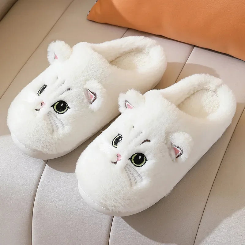 Cat Slippers PawLuxe | Fluffy & Warm | Winter Slippers for Women & Men | Non-Slip & Comfortable