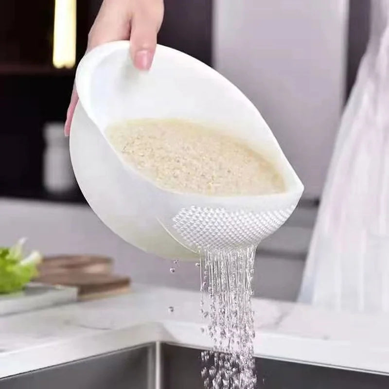 CulinaFlow Reissieb Abtropfschüssel | Kunststoff | 20cm Küchen Sieb & Waschschale