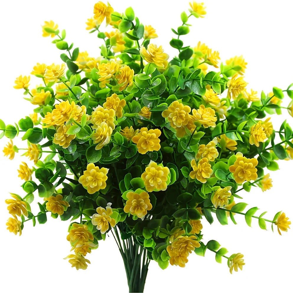 Artificial Flowers FloraSun | UV-Resistant & Weatherproof | Hanging Decorative Plants for Garden & Balcony | Low Maintenance & Evergreen