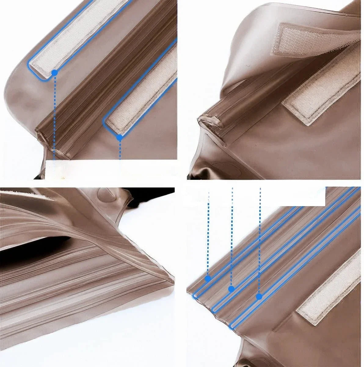 AquaPulse Gear – Wasserdichte Handy-Tasche mit Touchscreen | 3-fach versiegelt | Ideal zum Schwimmen, Rafting & Tauchen