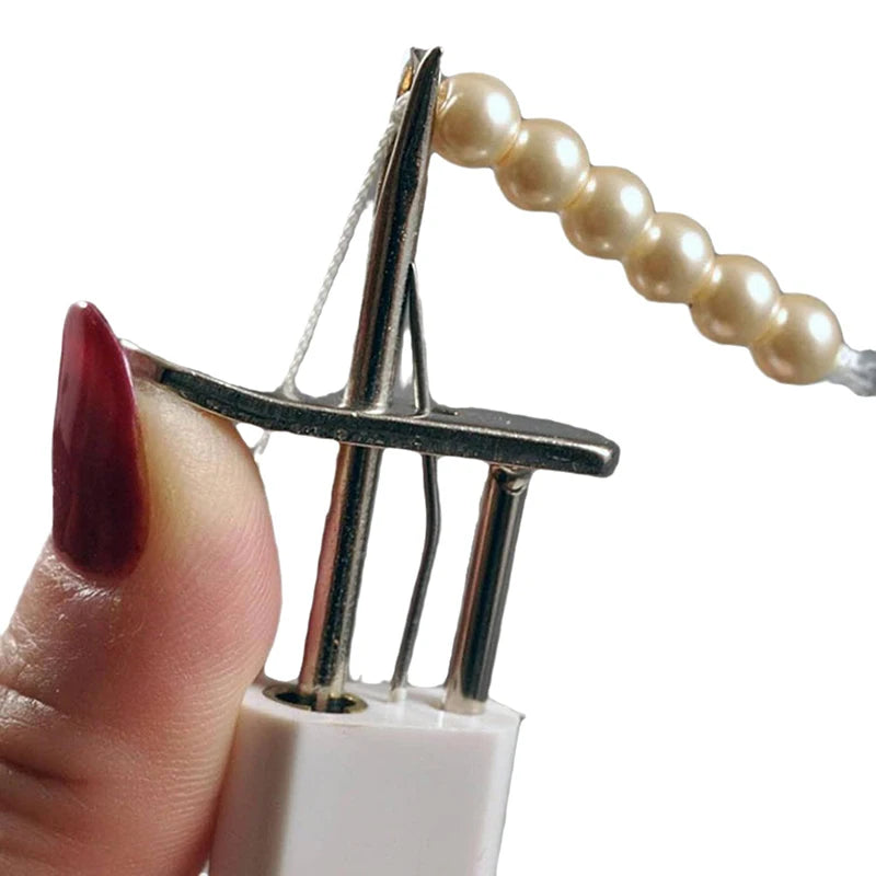 KNOTIVA Perlenknoten Werkzeug | Präzisions Knotter | Metall | 15 cm | DIY Schmuckherstellung
