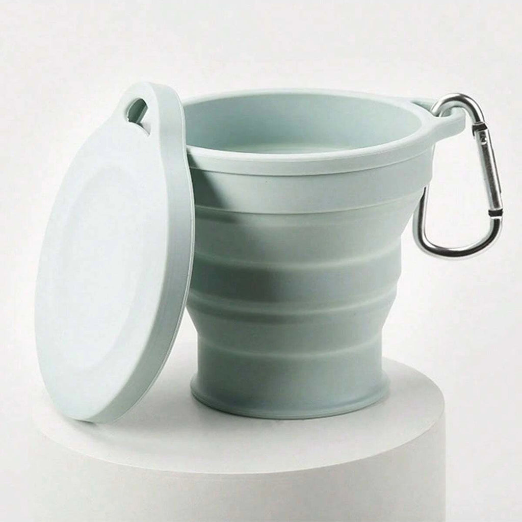 FoldSip Go Faltbecher | Lebensmittelechtes Silikon | Mit Aufhängeöse | Outdoor