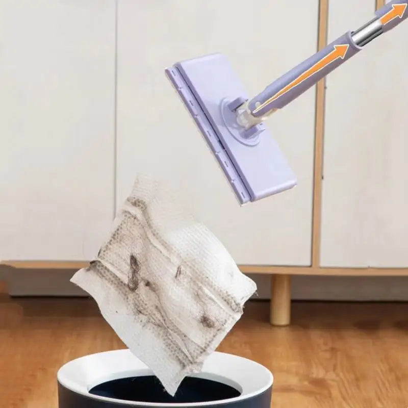 FlexiWisch | Mini-Wischmopp | 360° Drehkopf | Automatischer Papierhandtuchhalter | Boden- & Fensterreinigung