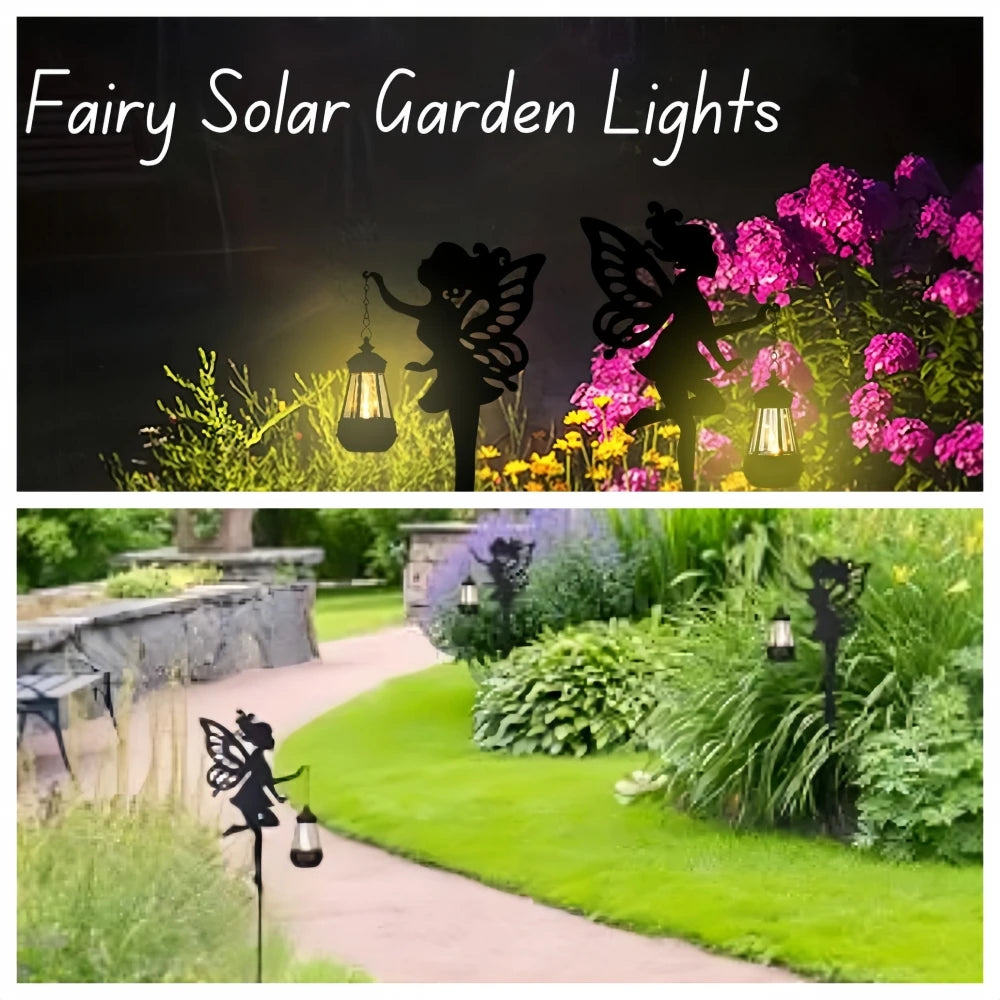 FairyGlow | Solar-Gartenleuchte Gießkanne | IP55 Wasserdicht | Metall Hängeleuchte | Outdoor Dekoration