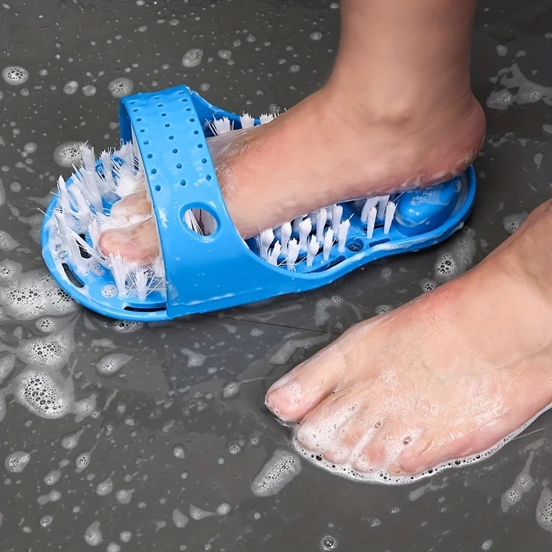 PediRelax | Fußreinigungsbürste für die Dusche | Rutschfester Fußmassager mit Saugnäpfen und Hornhautentferner