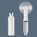 BreezeBuddy Mini USB-Handventilator | Wiederaufladbarer tragbarer Tischventilator | Cartoon-Design | Faltbar & kompakt