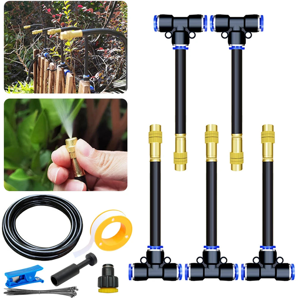 FlexiMist Bewässerungssystem Automatisch | Flexibler 360° Sprühkopf | 0.8 cm Anschluss