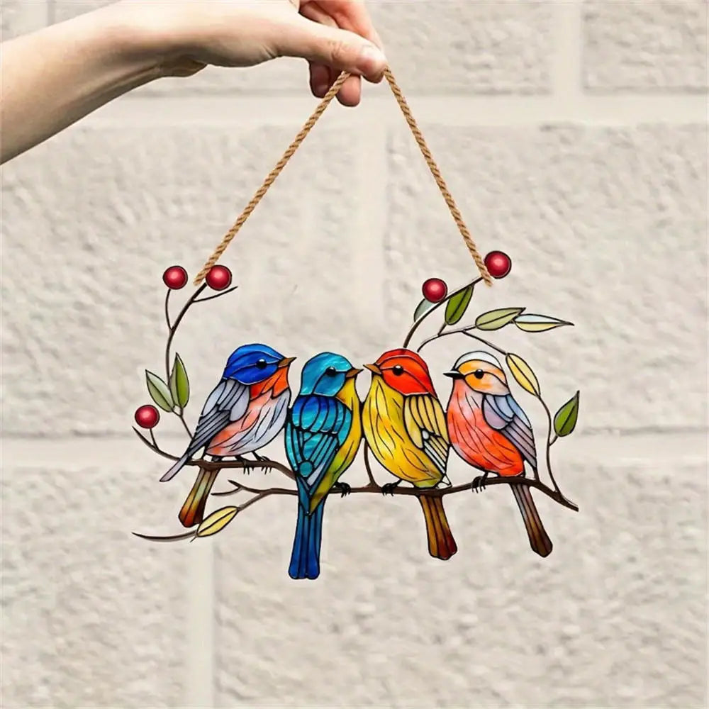 ColibriLuma Kolibri Fensterhänger | Acryl Suncatcher | 8 cm | Bunt | Garten Deko