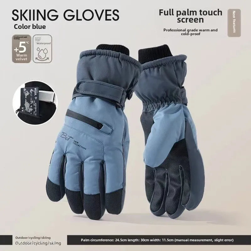 GlacioShield Pro Gloves | Waterproof Winter Gloves | Touchscreen & Anti-Slip | Warm Fleece Lining for Skiing, Cycling & Outdoor Activities