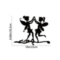 ArtVireo Metall-Vogelbaum & Gartenkunst | Silhouette Vögel/Drachen/Feen/Hunde | Außendekoration