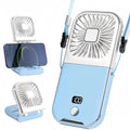 Venturox | Tragbarer USB-Halsventilator | Digitalanzeige & Handyhalterung | 3000mAh Akku