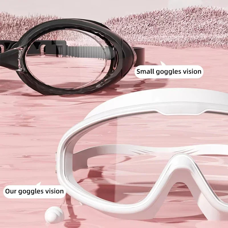 AquaVision Schwimmbrille für Erwachsene & Jugendliche | Anti-Beschlag | UV-Schutz | Weites Sichtfeld