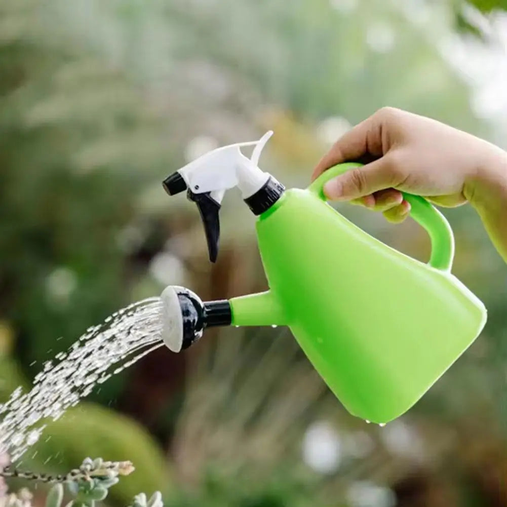 Floravera | 2-in-1 Drucksprüh-Gießkanne | Verstellbarer Sprühkopf | 1L Fassungsvermögen