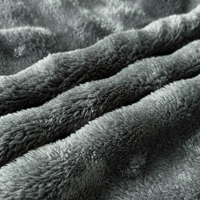 FauxLuxe | Plush Throw Blanket Made of Imitation Rabbit Fur | Double-Sided Velvet | Thick & Warm