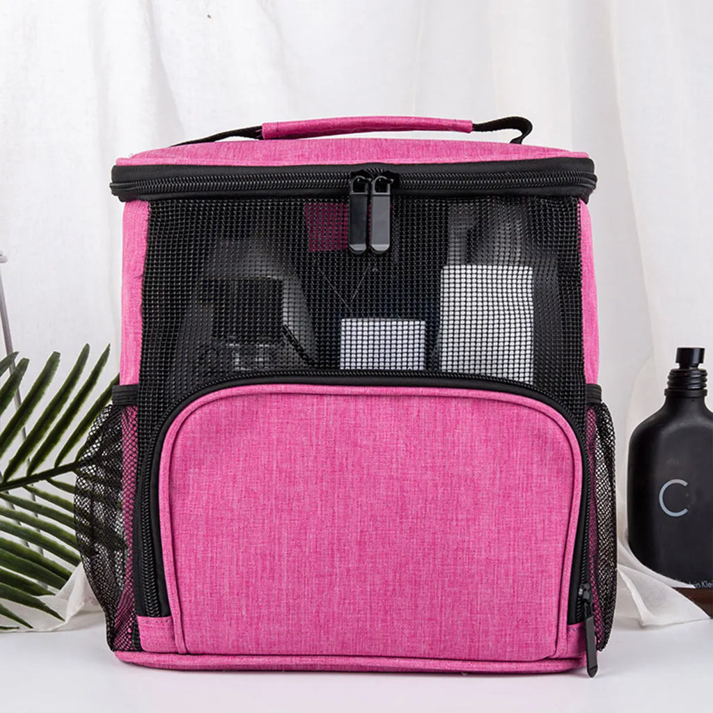 Travella Reise-Kosmetiktasche Mesh 25 × 22 × 14 cm | Wasserdicht & Schnell trocknend | Hängend & Tragbar