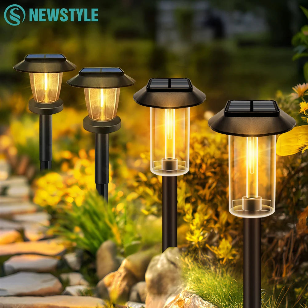 Solavaro Solar-Wegeleuchte | Warmweißes Licht | Wetterfest | Garten- & Wegbeleuchtung