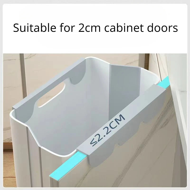 FoldBin Hängender Küchenabfalleimer | Faltbar | Wandmontage ohne Bohren | Platzsparender Müllbehälter