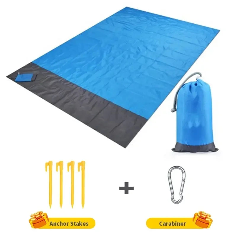 AeroLoom Beach Blanket | XXL 210x200 cm | Waterproof & Sand-free | Ultralight & Portable
