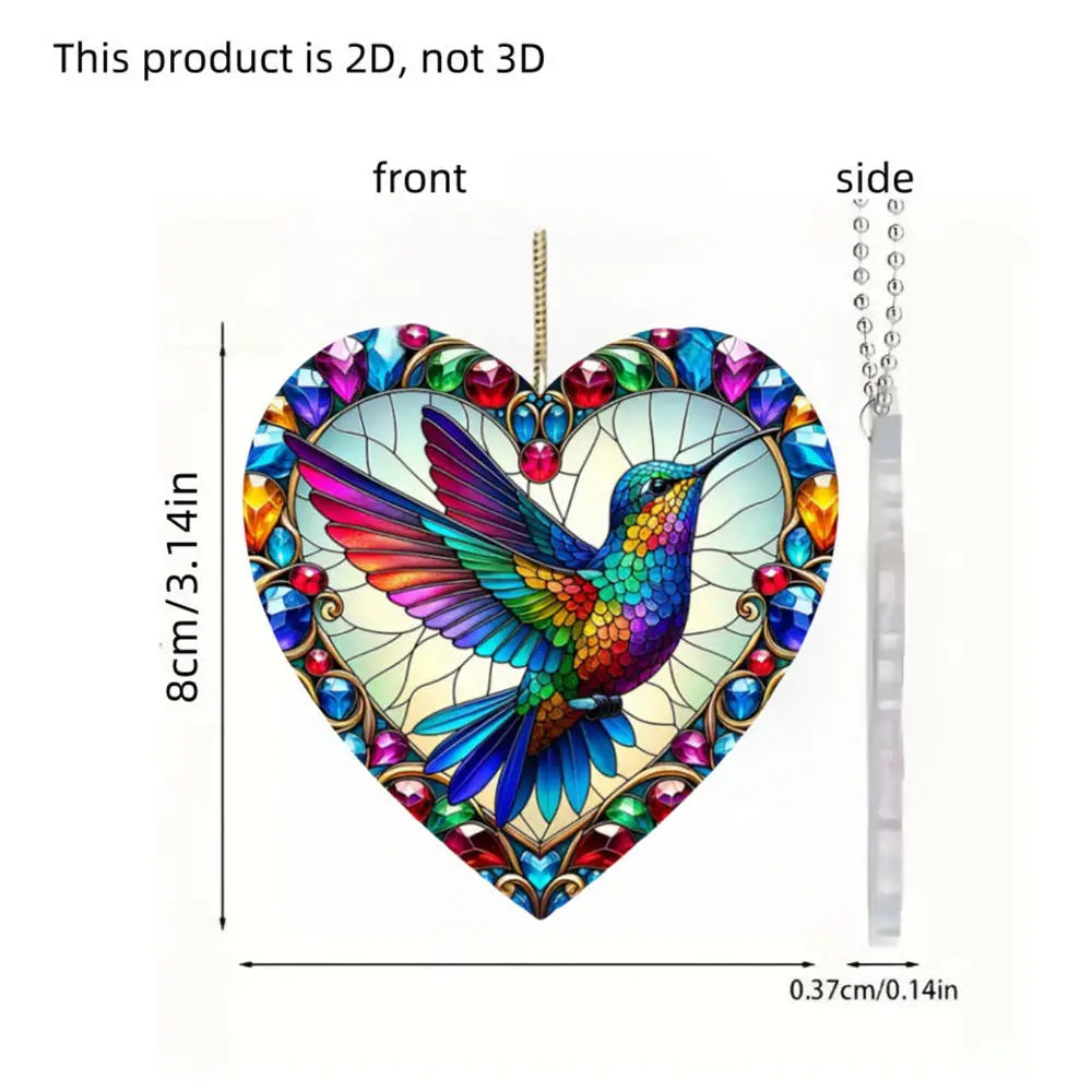 ColibriLuma Kolibri Fensterhänger | Acryl Suncatcher | 8 cm | Bunt | Garten Deko
