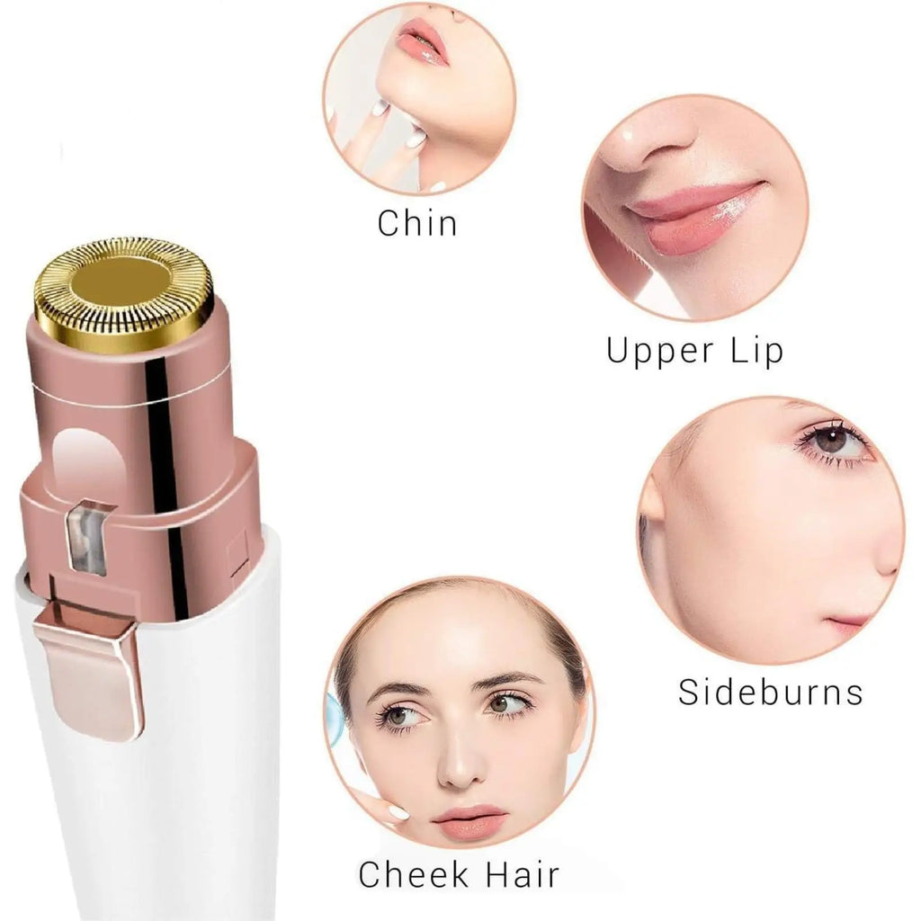 Velmira | Damen Gesichtsepilierer 2-in-1 | Kabelloser Augenbrauen- & Haartrimmer | Wasserdicht