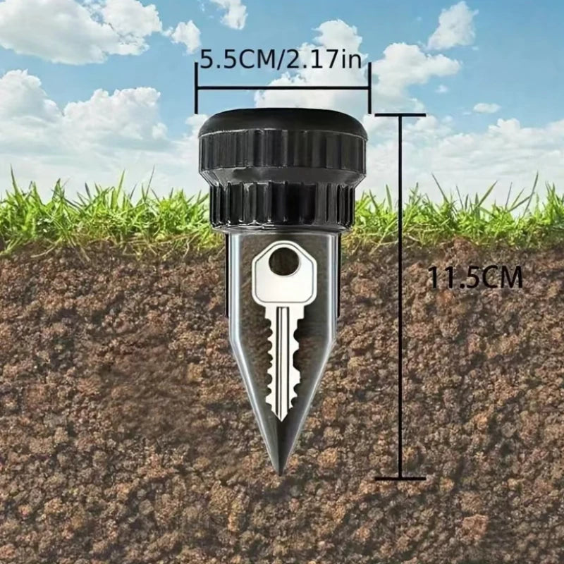 Gardivault Schlüsselversteck Garten | Realistischer Sprinkler | Unterirdischer Key Safe