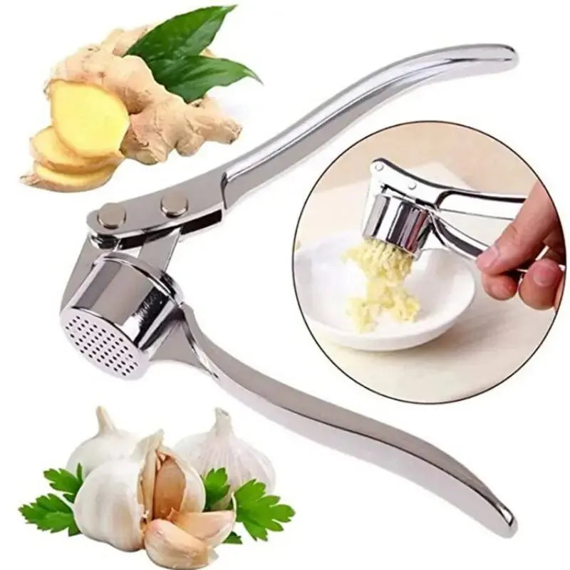 GarliMaster Pro Manuelle Knoblauchpresse | Anti-Rutsch & Multifunktional | Aluminiumlegierung | 16×5 cm