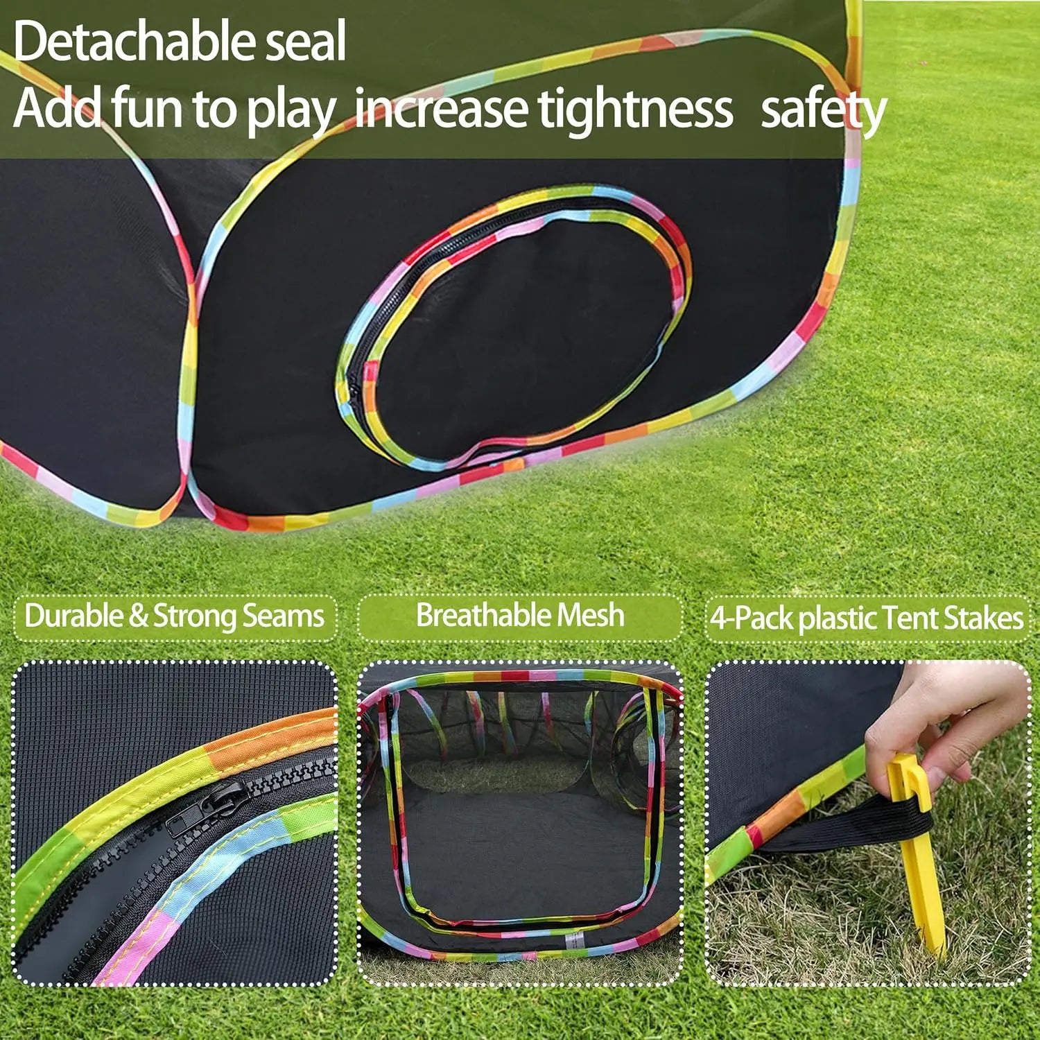 PawPatio Flex Outdoor Katzengehege mit Tunnel | Faltbares Katzenzelt aus Mesh & Oxford | Reißverschluss-Verbindung | Tragetasche | Für Katzen & Kleintiere