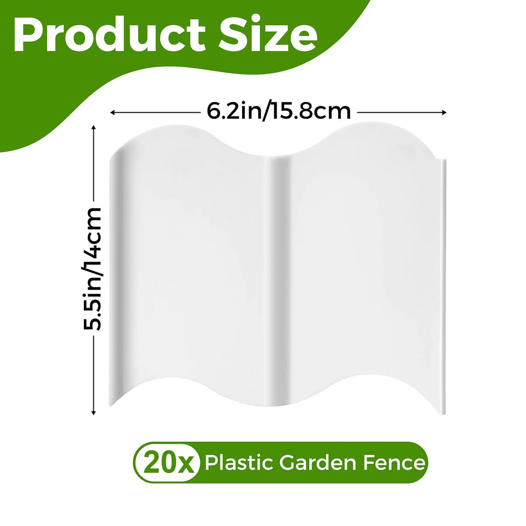 Edgevera Rasenkante Garten | Kunststoff Beeteinfassung | Flexibles Rasenkanten System | 15 × 14 cm | Einfache Montage