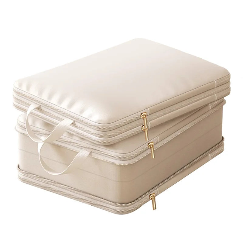 PackSleek | Kompressions-Reisebeutel für Kleidung – wasserdichte Reise-Organizer-Tasche für Koffer, Jacken, Wäsche und mehr