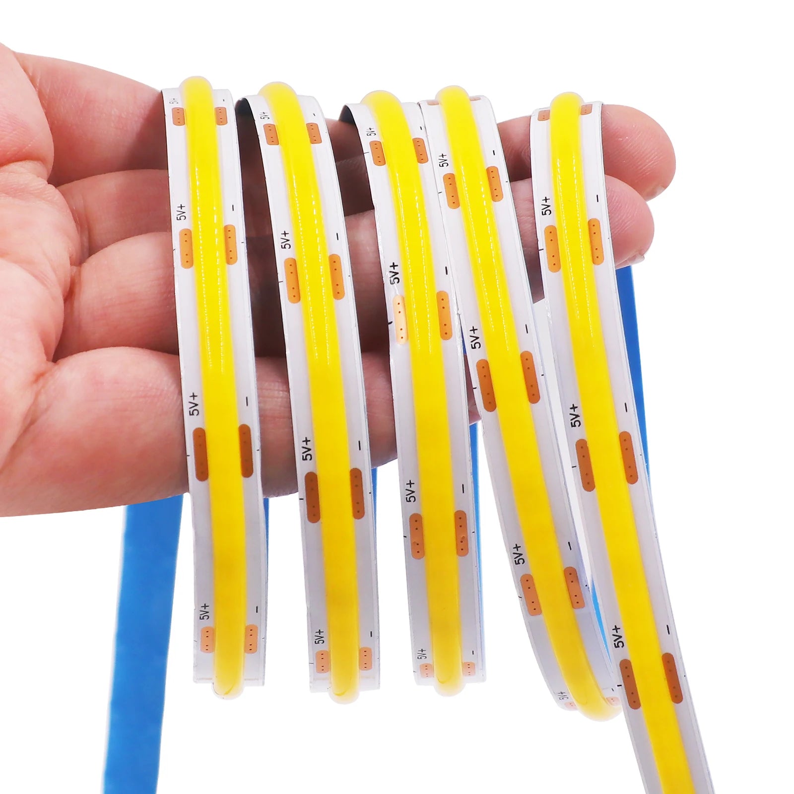 LumiFlex | COB LED-Lichtstreifen mit USB & Schalter | 320 LEDs/m | Flexibel & Selbstklebend