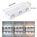 Lumivaro | LED Sensor-Wandleuchte | Bewegungsmelder | USB-C Akku | Dimmbar | RGB & 3 Lichtfarben